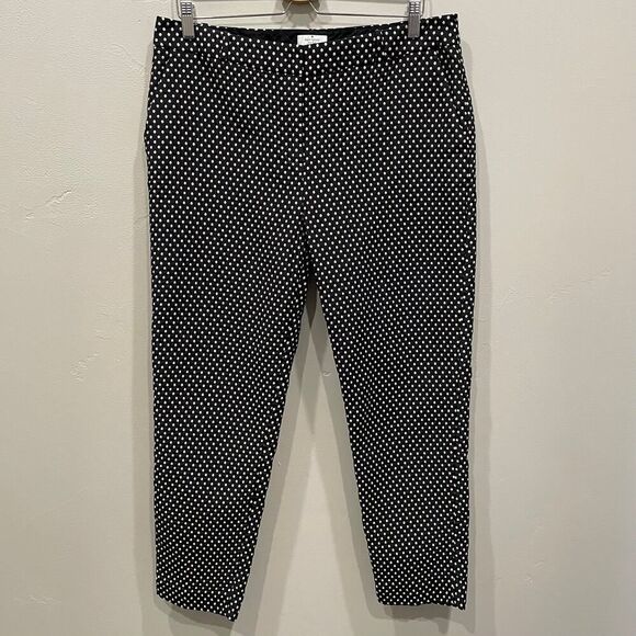 Kate Spade Live Colorfully Polka Dot Straight Pant - Plus Size: 14 - Picture 1 of 9